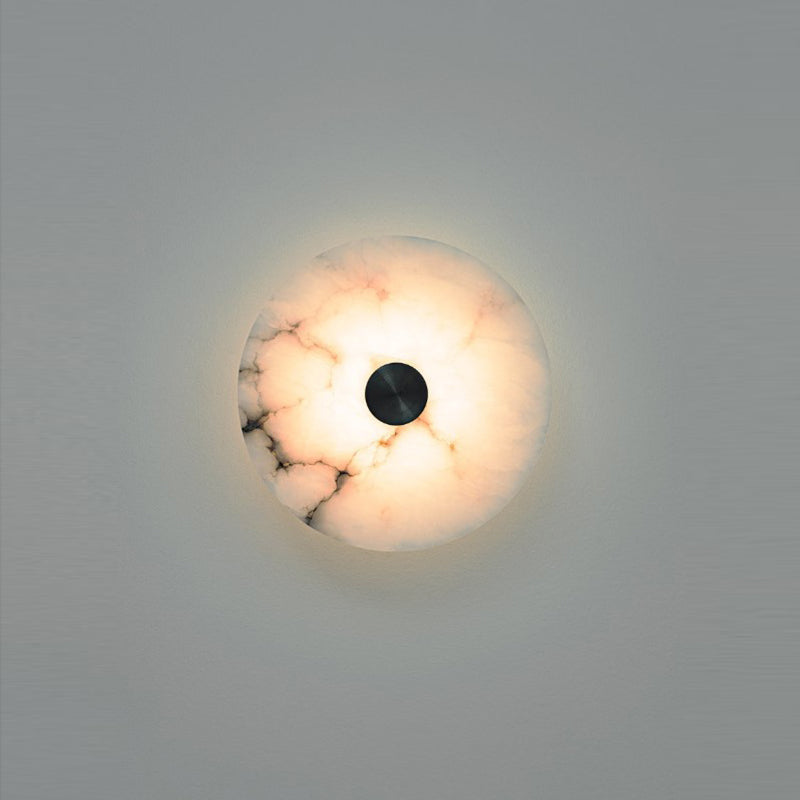 Alabaster Eclipse Sconce
