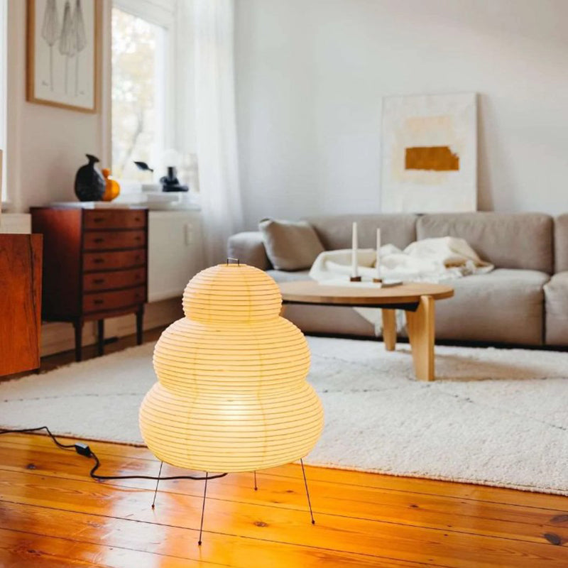Akari 25N Table Lamp — Illuminated view
